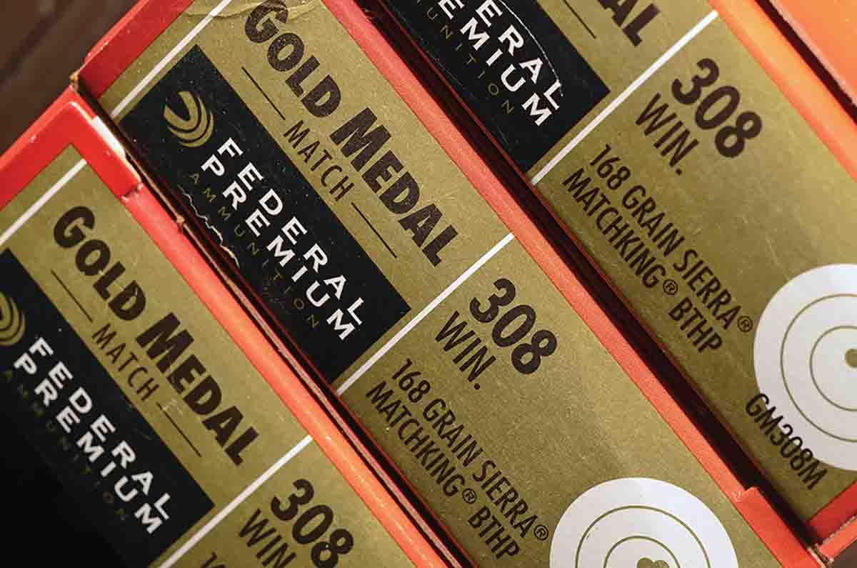 Federal’s Gold Medal Match .308 Winchester ammunition is loaded with the renowned Sierra 168-grain MatchKing bullet.